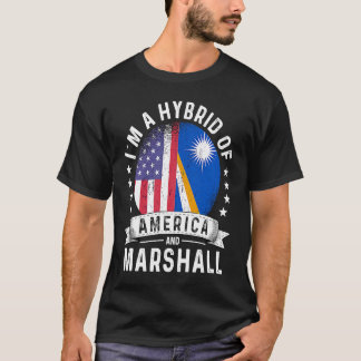 Marshall Islands American Patriot Grown Flag Humo T-Shirt