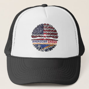 Marshall Islands American USA United States Trucker Hat