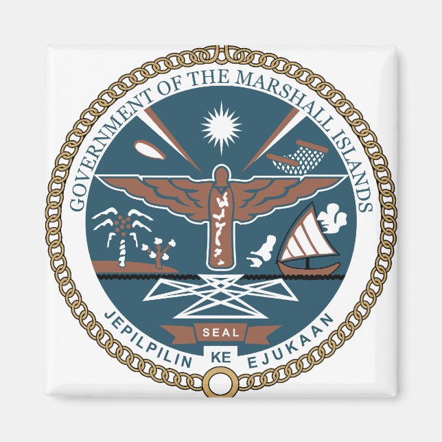 Marshall Islands Coat of Arms detail Magnet (Front)