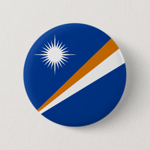 Marshall Islands Flag 6 Cm Round Badge