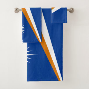 Marshall Islands Flag Bath Towel Set