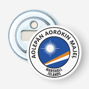 Marshall Islands Flag Gorgeous Patriotic Bottle Opener
