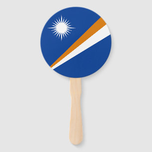 Marshall Islands Flag Hand Fan