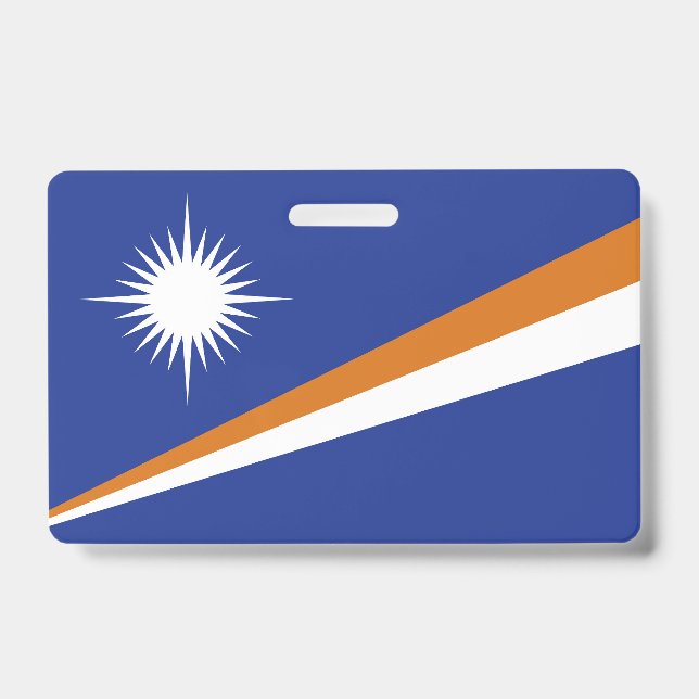 Marshall Islands flag ID Badge (Front)