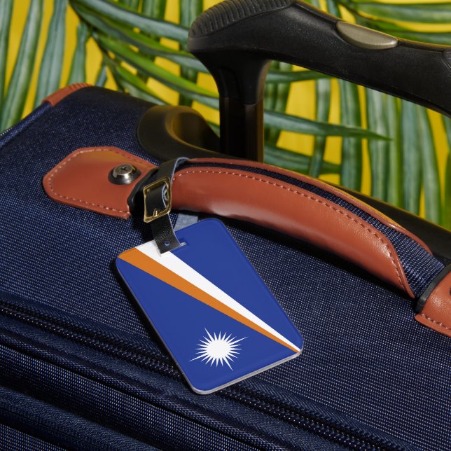Marshall Islands flag Luggage Tag (Front Insitu 1)