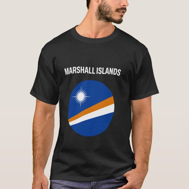 Marshall Islands Flag Modern T-Shirt (Front)