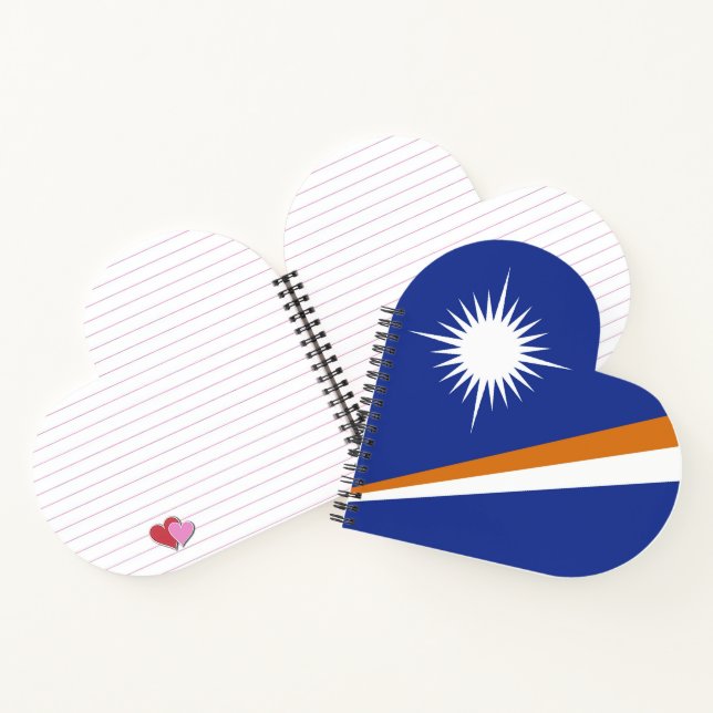 Marshall Islands flag Notebook (Inside)
