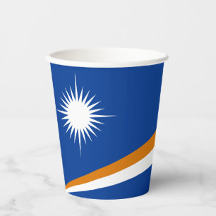 Marshall Islands Flag Paper Cups