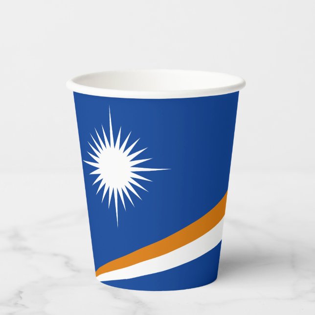 Marshall Islands Flag Paper Cups (Front)