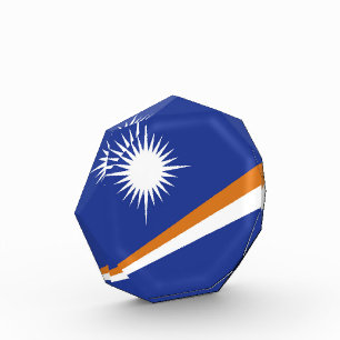 Marshall Islands flag Photo Block