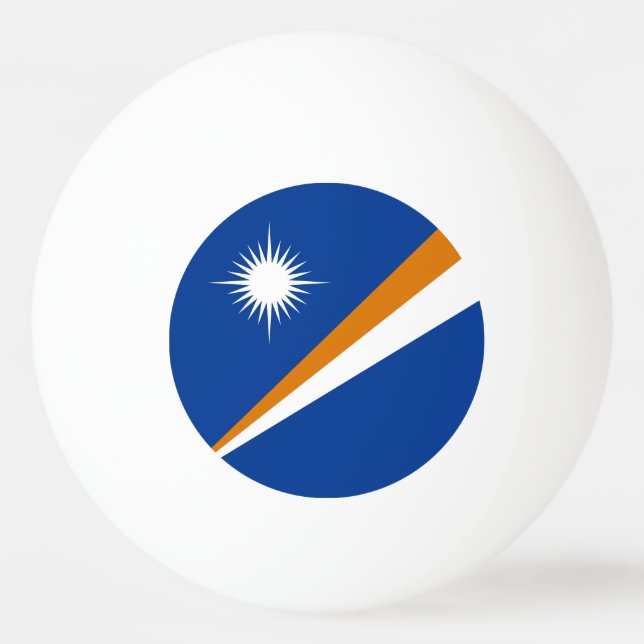 Marshall Islands Flag Ping Pong Ball (Front)