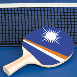 Marshall Islands flag Ping Pong Paddle