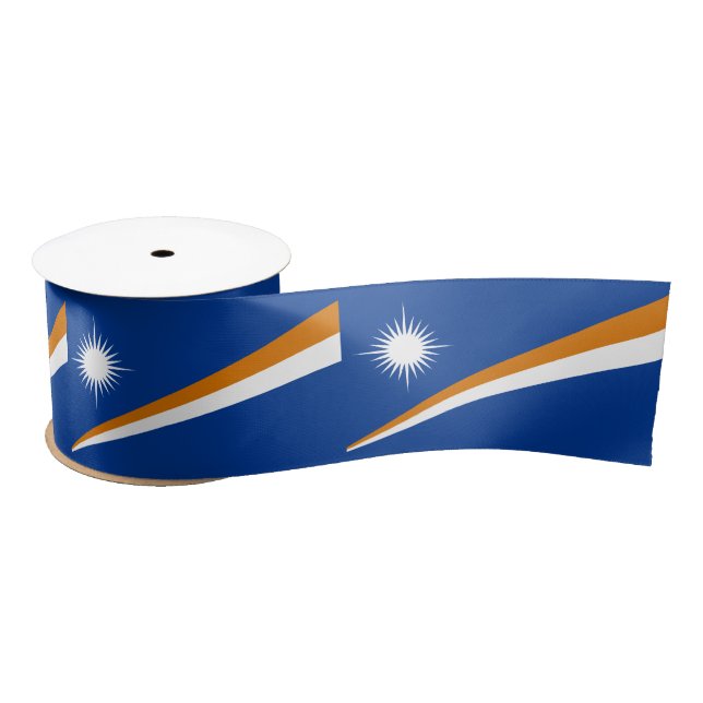 Marshall Islands Flag Satin Ribbon (Spool)