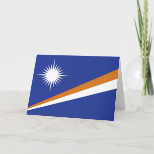 Marshall Islands flag Thank You Card