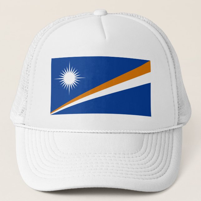 Marshall Islands Flag Trucker Hat (Front)
