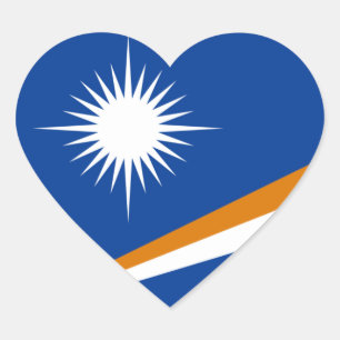 marshall islands heart sticker