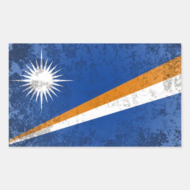 Marshall Islands Rectangular Sticker (Front)