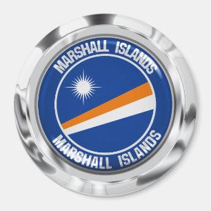 Marshall Islands Round Emblem Magnet