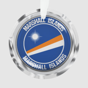 Marshall Islands Round Emblem Ornament