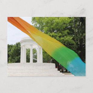Marshall Michigan Pride Rainbow  Postcard