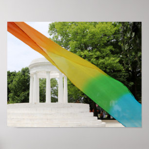 Marshall Michigan Pride Rainbow  Poster