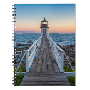 Marshall Point Lighthouse at Sunset Notebook