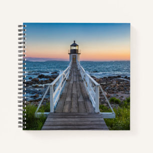 Marshall Point Lighthouse at Sunset Notebook
