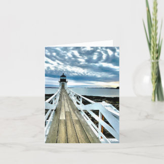 Marshall Point Lighthouse in Port Clyde Maine Thank You Card