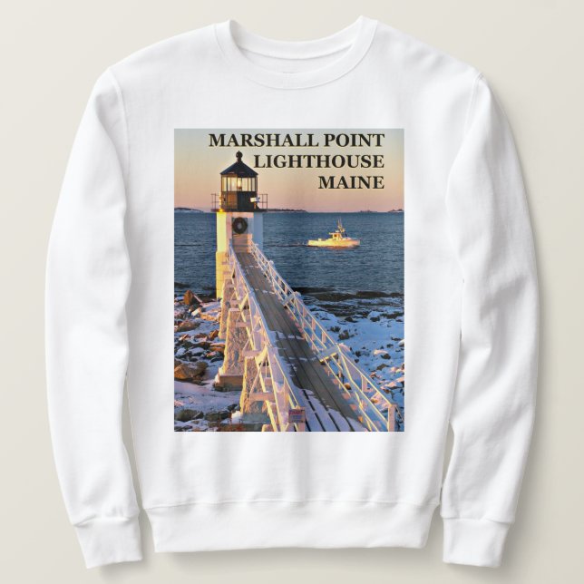 Marshall Point Lighthouse, Maine Sweatshirt (Design Front)