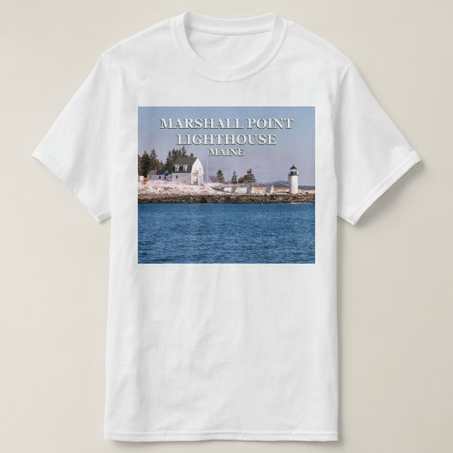 Marshall Point Lighthouse, Port Clyde Maine TShirt (Design Front)