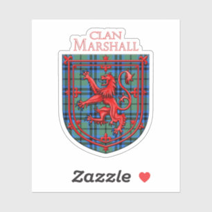 Marshall Tartan Scottish Plaid Lion Rampant