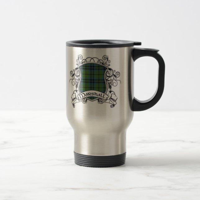 Marshall Tartan Shield Travel Mug (Right)