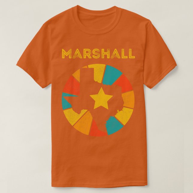 Marshall Texas Vintage Distressed Souvenir 1 T-Shirt (Design Front)