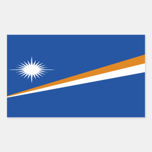 Marshallese Flag, Flag of The Marshall Islands Rectangular Sticker