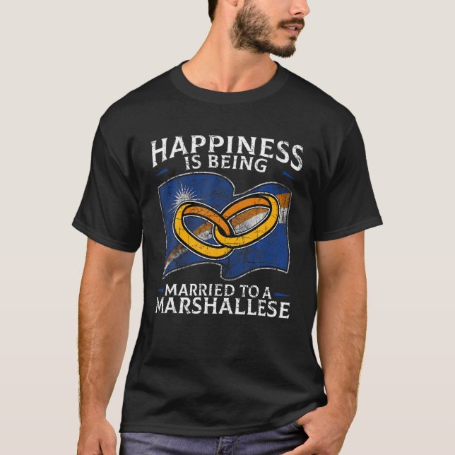 Marshallese Marriage Marshall Islands Wedding Marr T-Shirt (Front)