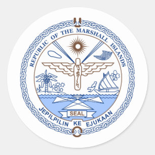 Marshallese Seal, The Marshall Islands Classic Round Sticker