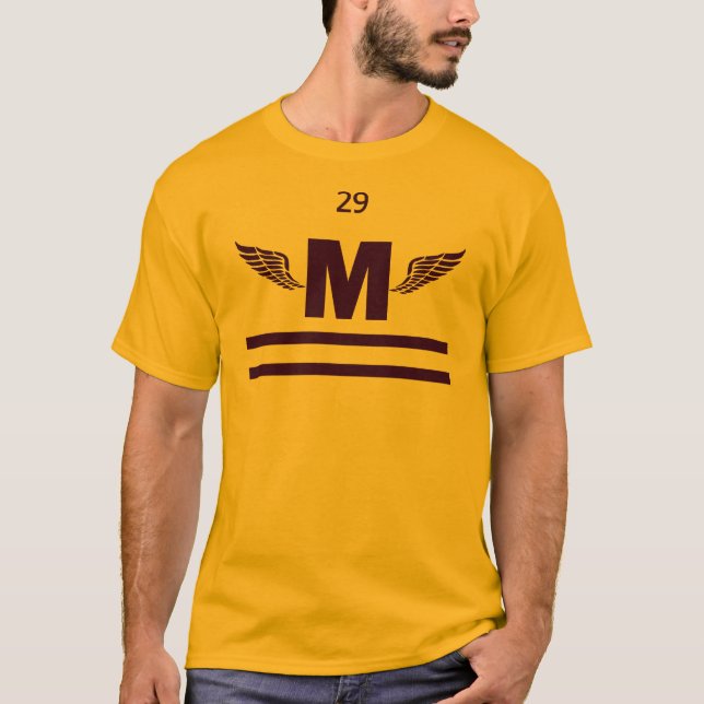Marshfield High Winged Foot, Purple T-Shirt (Front)
