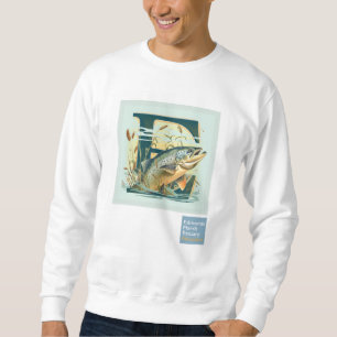 Marshian Men's Salmon Sweat Shirt