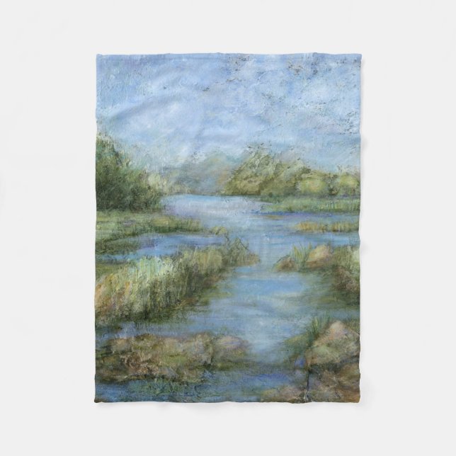 Marshland I Fleece Blanket (Front)