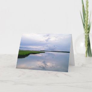 Marshland Sunset Card