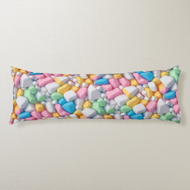 Marshmallow abstract body cushion (Front)