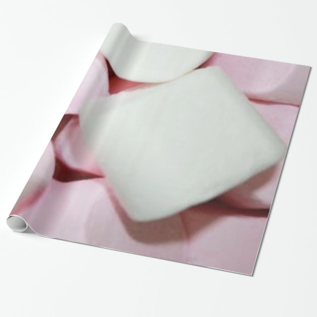 marshmallow artwork  wrapping paper (Unrolled)