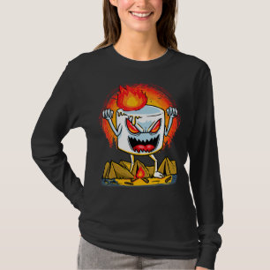 Marshmallow Camper Camping Bonfire Halloween Men W T-Shirt