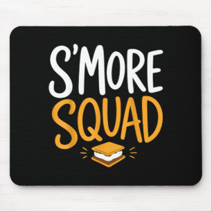 Marshmallow campfire camping s'mores mouse pad