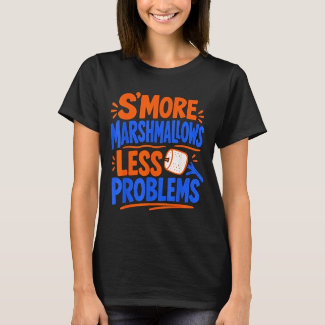 Marshmallow campfire s'mores  T-Shirt (Front)