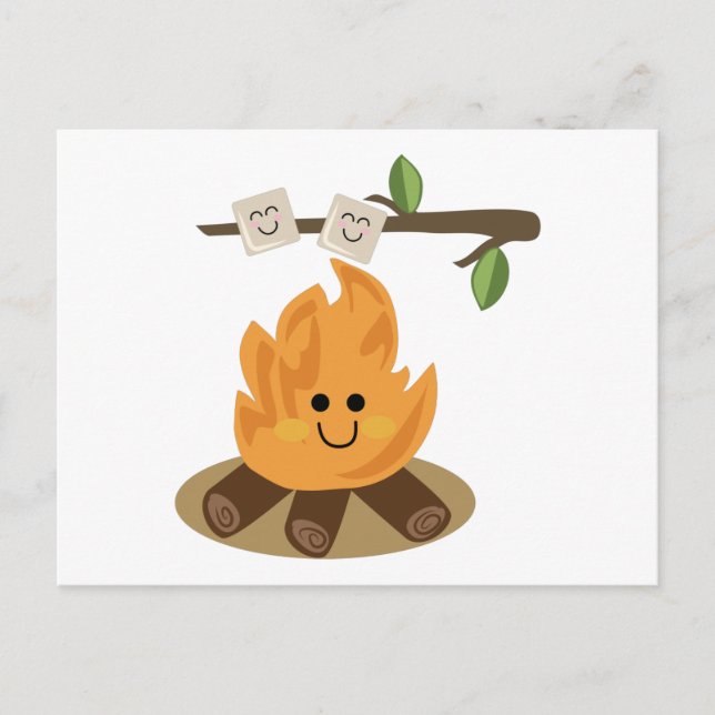 Marshmallow Fire Postcard (Front)