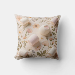 Marshmallow Floral Pastel Pattern Cushion
