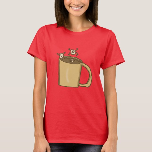 Marshmallow fun in a mug T-Shirt (Front)