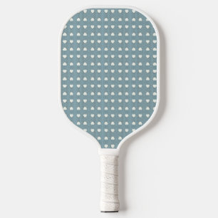 Marshmallow Hearts Pickleball Paddle