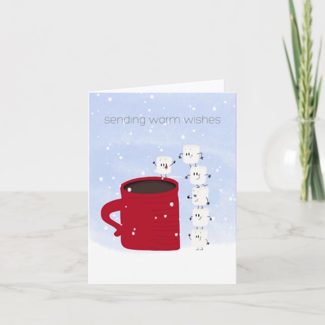Marshmallow  Hello Card (Front)
